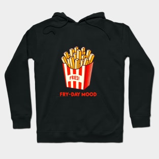 Fry-day Mood - Retro Chic French Fries Art Hoodie